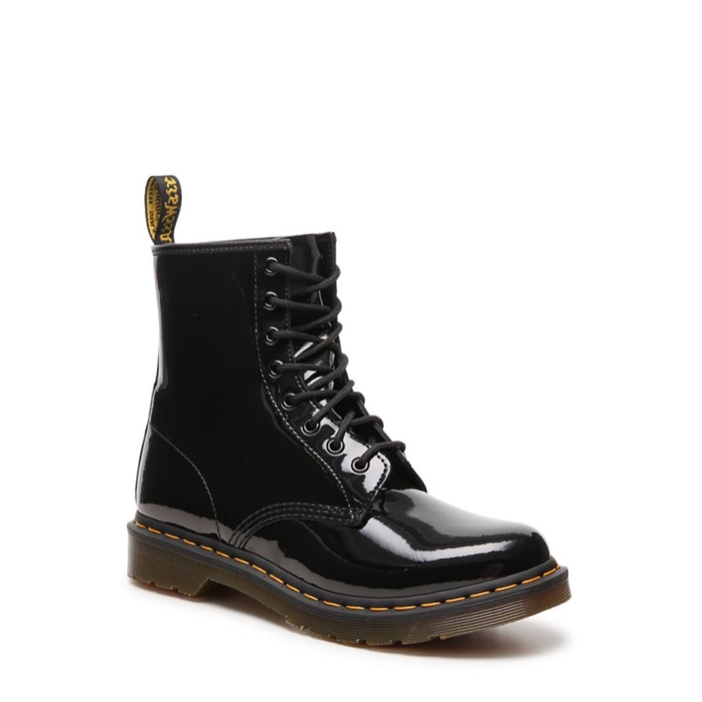 Dr Martens black patent leather